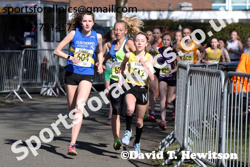 Girls under-15s Northern Athletics 5k Champs., Birkenhead Park. Photo: David T. Hewitson/Sports for All Pics